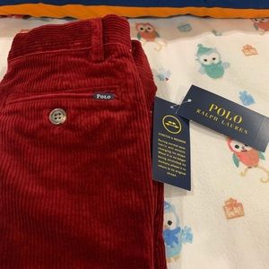 New Ralph Lauren Burgundy Corduroy Pants
